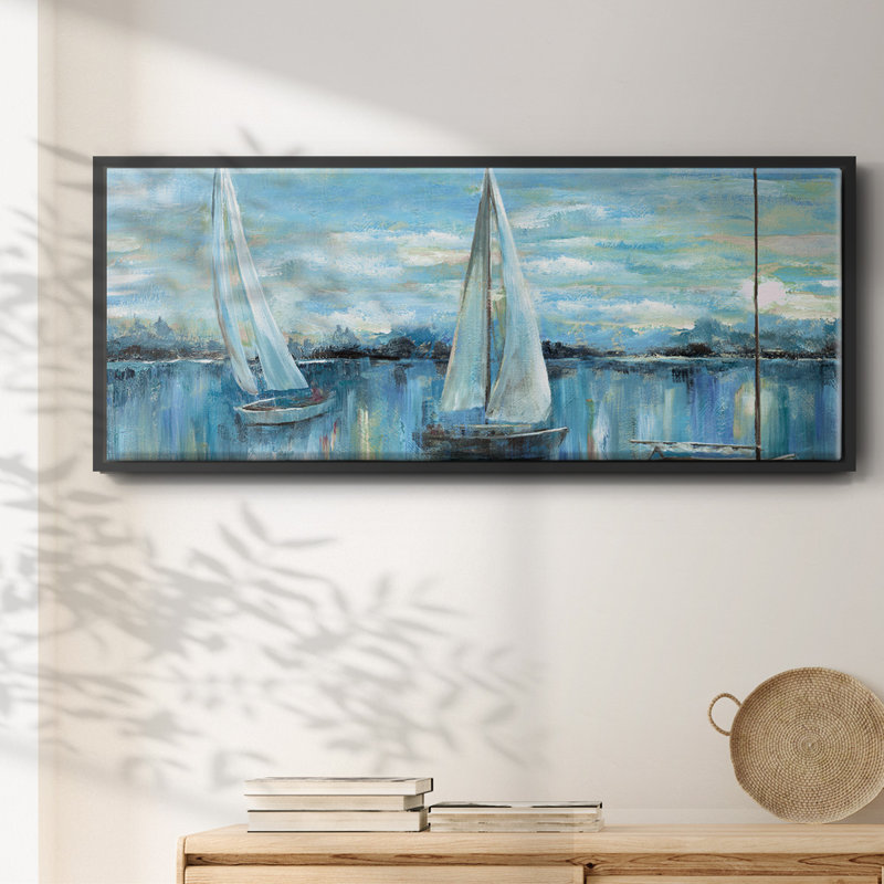 Evening on the Bay- Framed Canvas