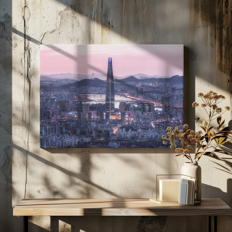 seoul city Canvas Print, 50.8 cm H x 76.2 cm W