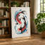 Koi Dance Japandi - Wrapped Canvas-2056556753-2056556775