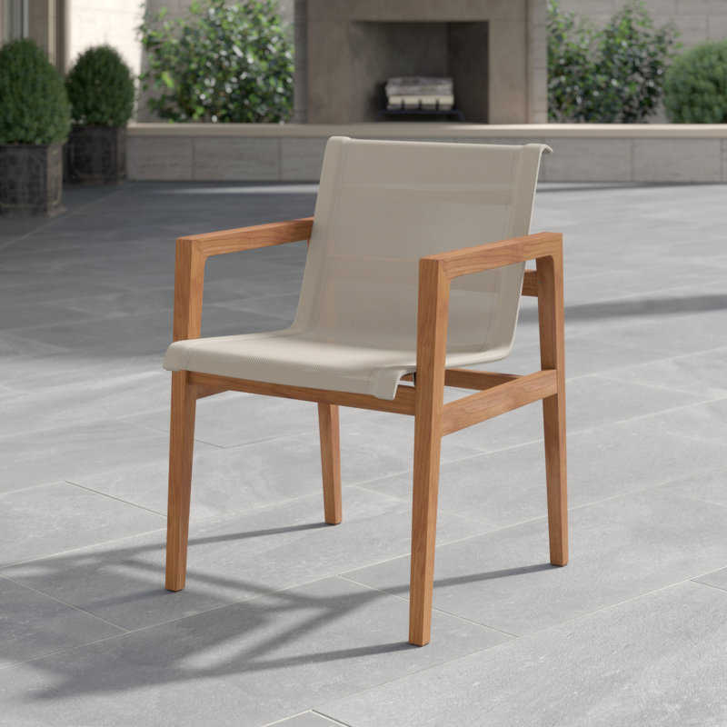 Coast Patio Dining Armchair, Canvas Sling