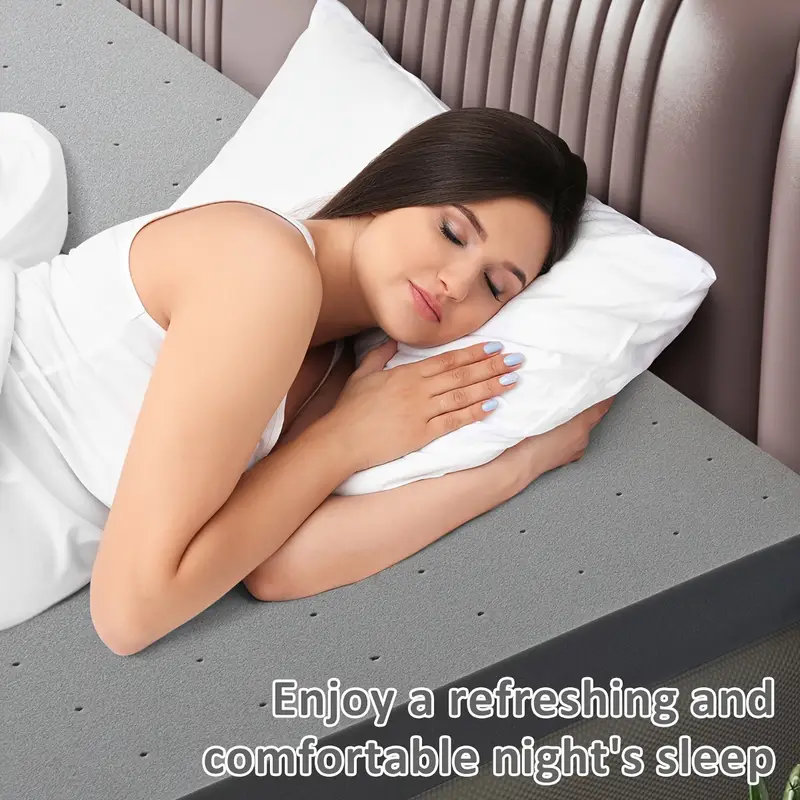 2"/3" High Density Firm Foam Bed Topper For Superior Back Support & Pressure Relief, Certipur-US Certified, 3", King