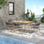 Oniel 67'' Rectangular 6 - Person Outdoor Dining Set