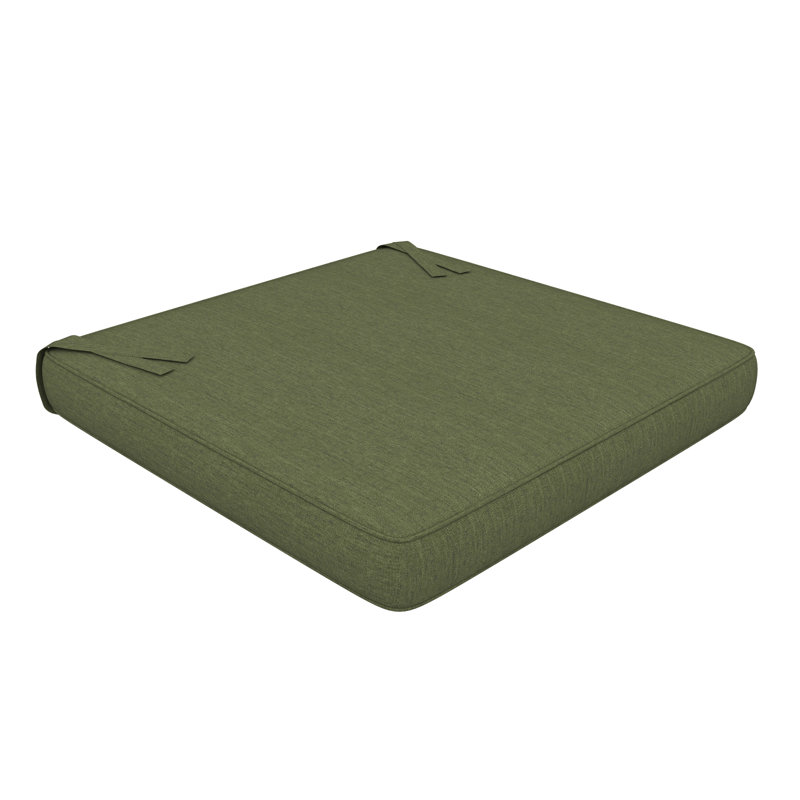 Sunbrella Indoor/Outdoor Dining Chair Cushion, 20" W x 20" D, Sunbrella® Canvas Fern