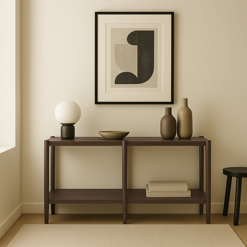 Reece 60" Console Table, Walnut