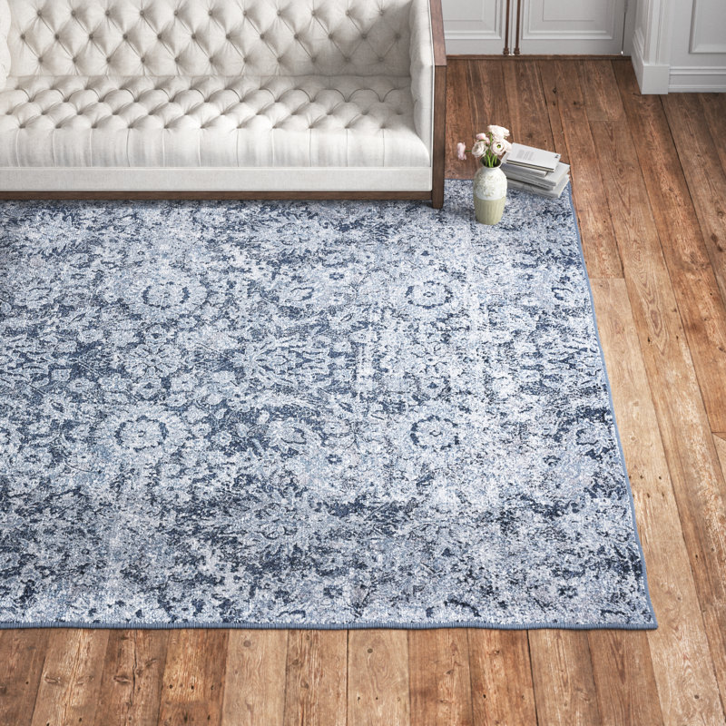 Tapis bleu Arisbeth, Tapis de couloir 2 pi 3 po x 7 pi 3 po
