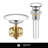 Single Hole Bathroom Faucet with Pop-up Drain and Strainer Basket-92628176