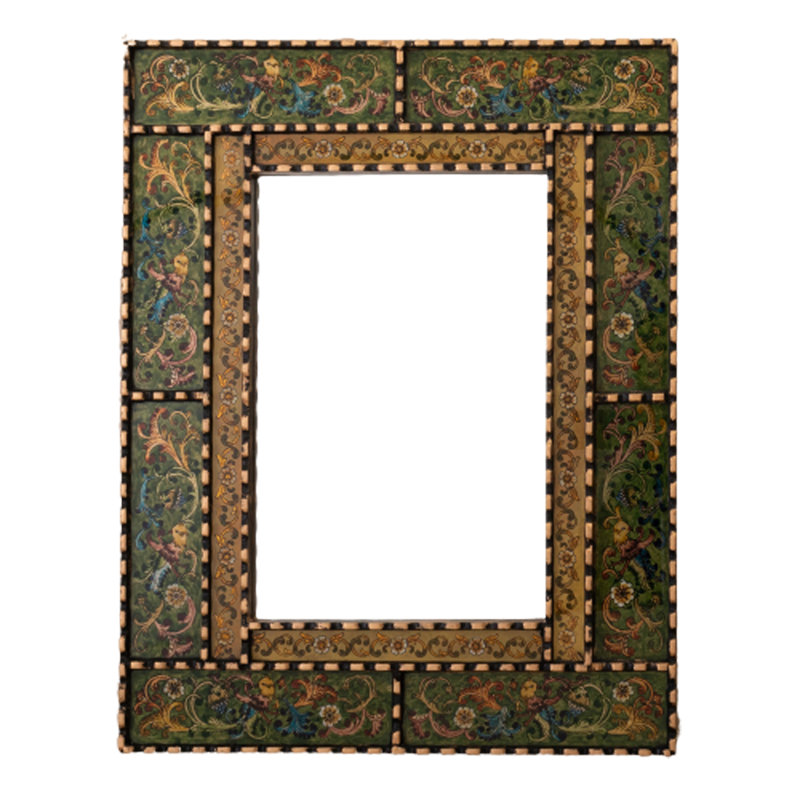 Erzsi Solid Wood Rectangle Mirror - Elegant Design