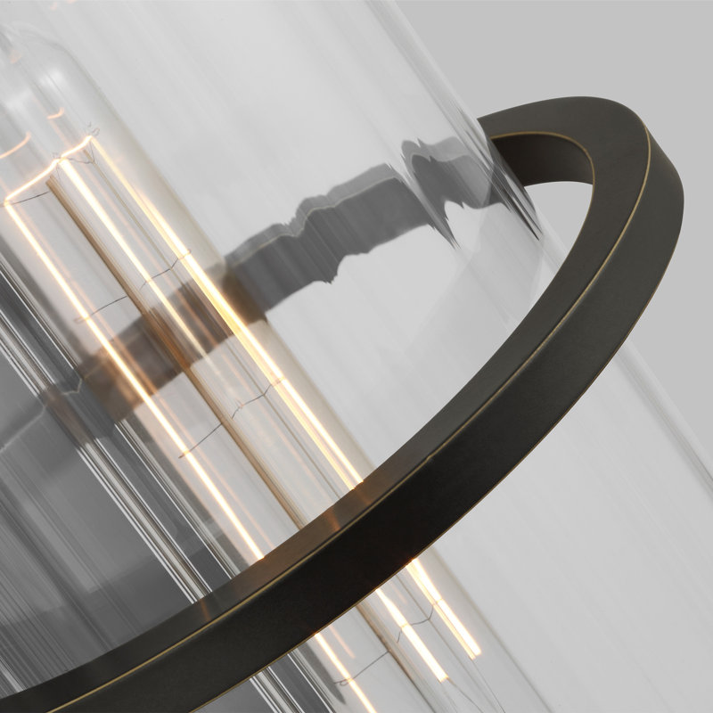 Blesse Aluminum Wall Light, Antique Bronze, 18" H x 6.13" W x 6.13" D