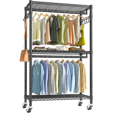 17 Stories Margurete 46.3'' Closet System, Freestanding Closet Organizer  Heavy Duty, Closet Clothes Organizer