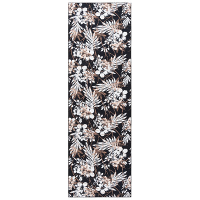 Tapis noir / brun Amalea 825