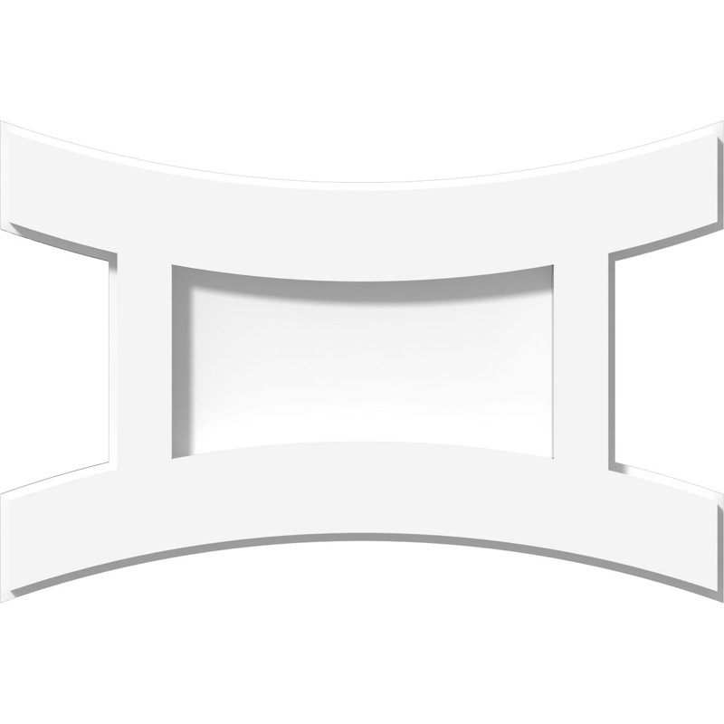 Médaillon de plafond contemporain en PVC de qualité architecturale Haven, H 1 po x l 10 po x P 6,625 po