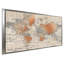 Carte du monde par Elizabeth Medley - impression-64743301-64743302