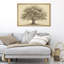 Arbre classique, dessin, nature, élégance rustique, décor de ferme, impression sur toile encadrée-120420046-120420048