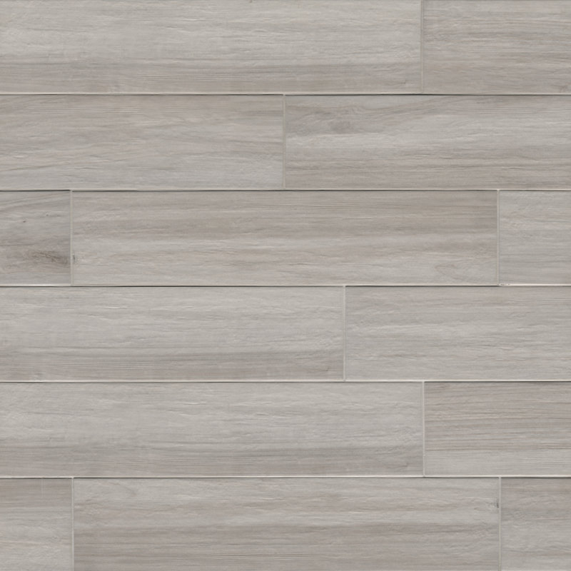 MSI Havenwood 8 in. x 36 in. Matte Porcelain Wood Look Floor and Wall Tile, Platinum