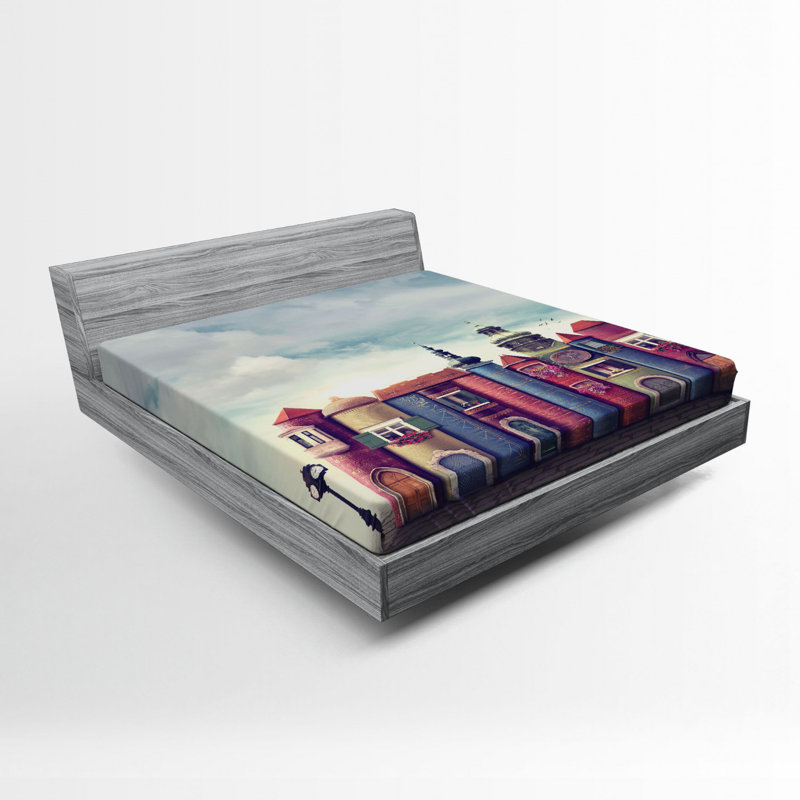 Fantasy Microfiber Fitted Sheet, Twin Fitted Sheet