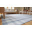 Tapis contemporain gris à motif géométrique en laine noué à la main-1562061452