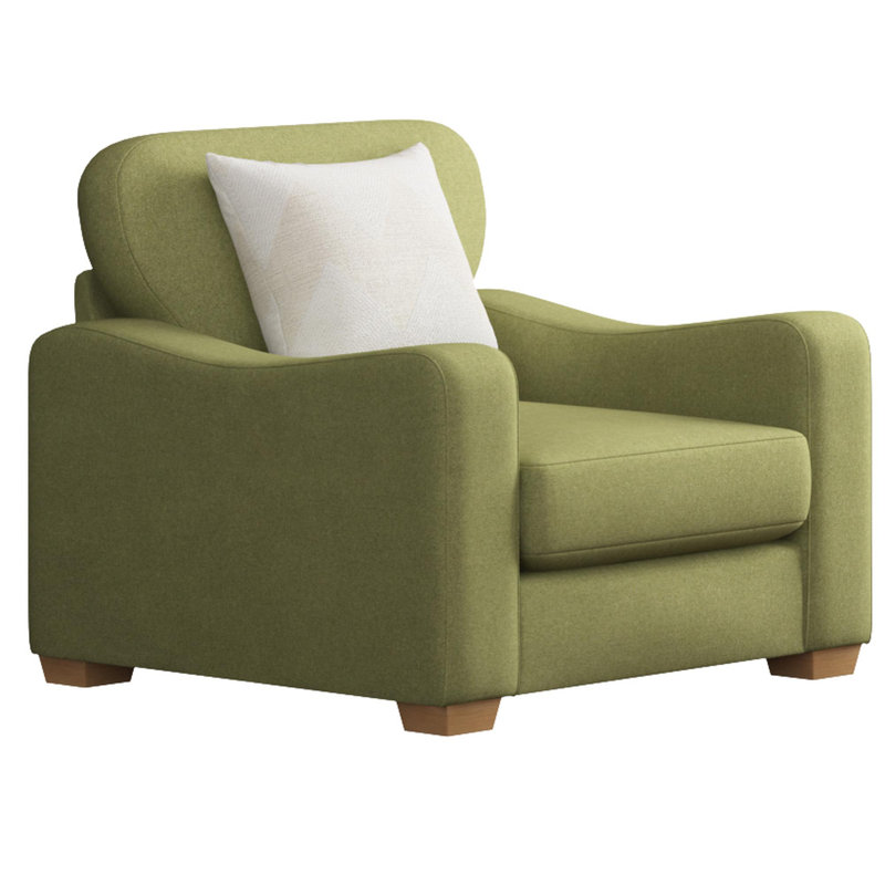 Upholstered Armchair, Mink