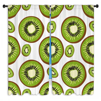 Rideaux Kiwi Slices Food - 2 panneaux