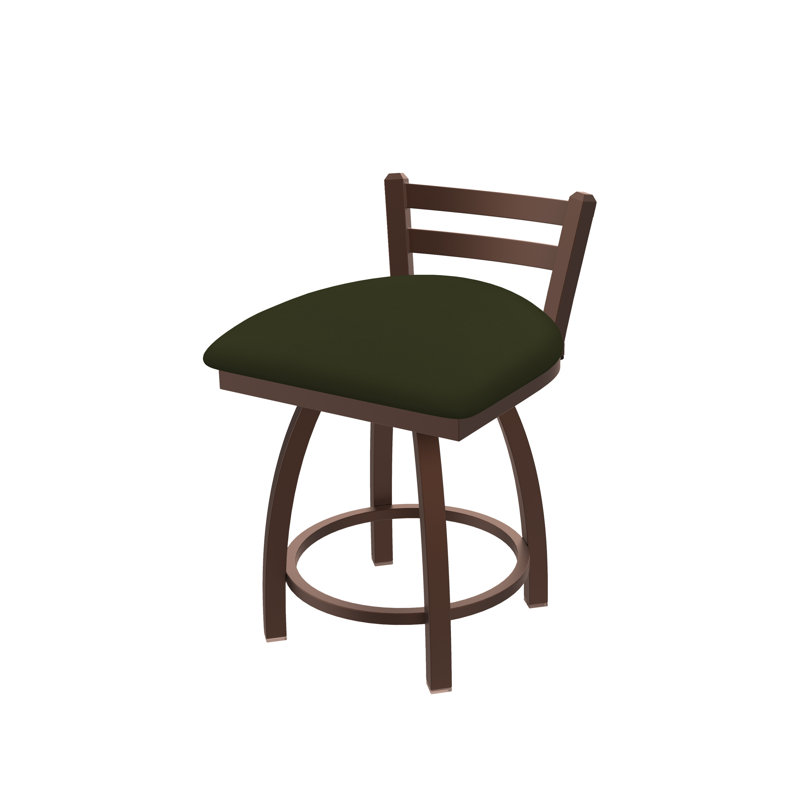 Tabouret de coiffeuse en métal Jackie, Bronze, Vinyle - Pin Canter