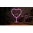 11.5" Pink Heart LED Neon Style Valentine's Day Table Sign