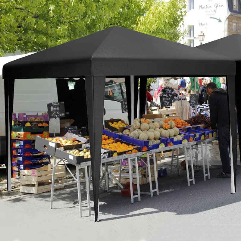 Brychan 3 x 3m Pop up Patio Gazebo, Black