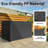 Cypress Backyard 57.5 " W 230 Gallons Water Resistant Polypropylene Lockable Deck Box in Black