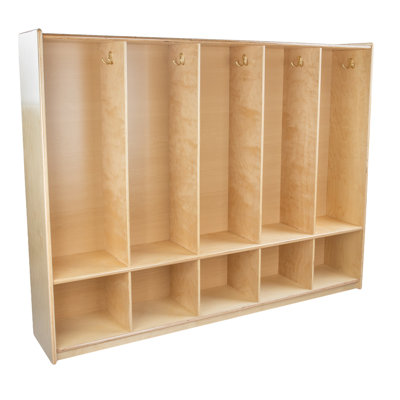 Casier à cinq sections pour tout-petits