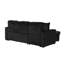 Plush Sectional Sofa W/ Pull Out Sleeper Made With Velvet Fabric (CA Warehouse Inventory)-919232054
