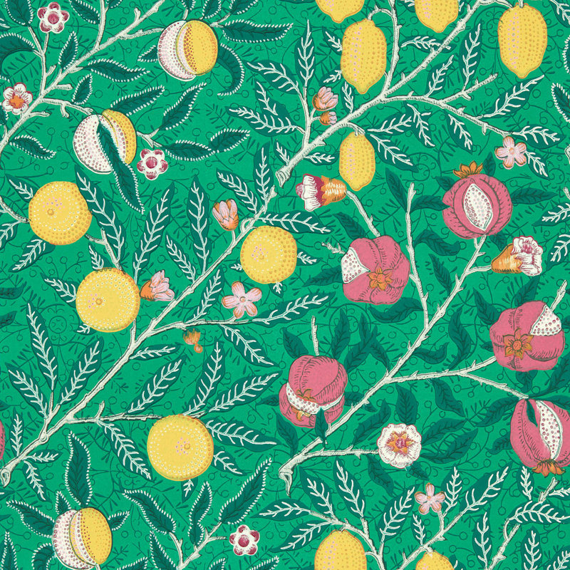 Fruit 10.05m x 52cm Matte Wallpaper Roll, Tangled Green