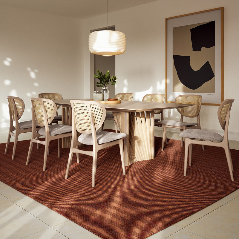 Modern Brazilian Laguna Glass Top Dining Table, Nevoa