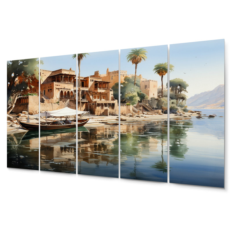 Égypte, ensemble de décorations murales en métal «The Niles Reflection»