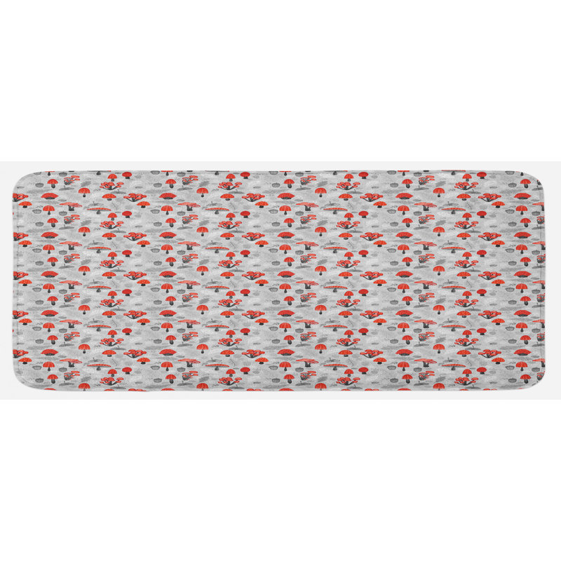 Tapis de cuisine champignon