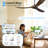 Reversible Dc Motor Ceiling Fan Featuring Premium Solid Wood Blades And App Based Smart Control,Suitable For Bedrooms, Living Rooms, And Covered Patios-1992281421-1988813944