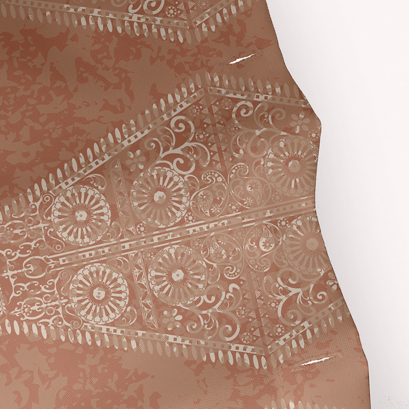 Harrel Ikat Shower Curtain, Orange