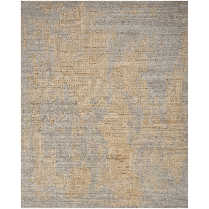 Grete Abstract Handmade Area Rug, Rectangle 259 x 351 cm