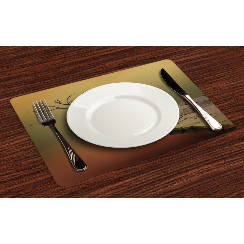 Polyester Abstract Rectangle Placemat