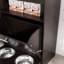 Armoire d'alimentation pour animaux avec station et support pour animaux