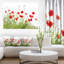 Coquelicots sur fond blanc, reproduction de photo-19407384-33311222