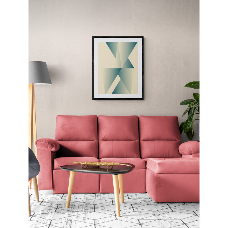 Abstract Composition 792 Print by Angel Estevez, Black Framed Paper, 30" H x 24" W