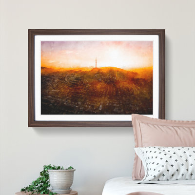 Sunlight over San Francisco - Picture Frame Graphic Art Print
