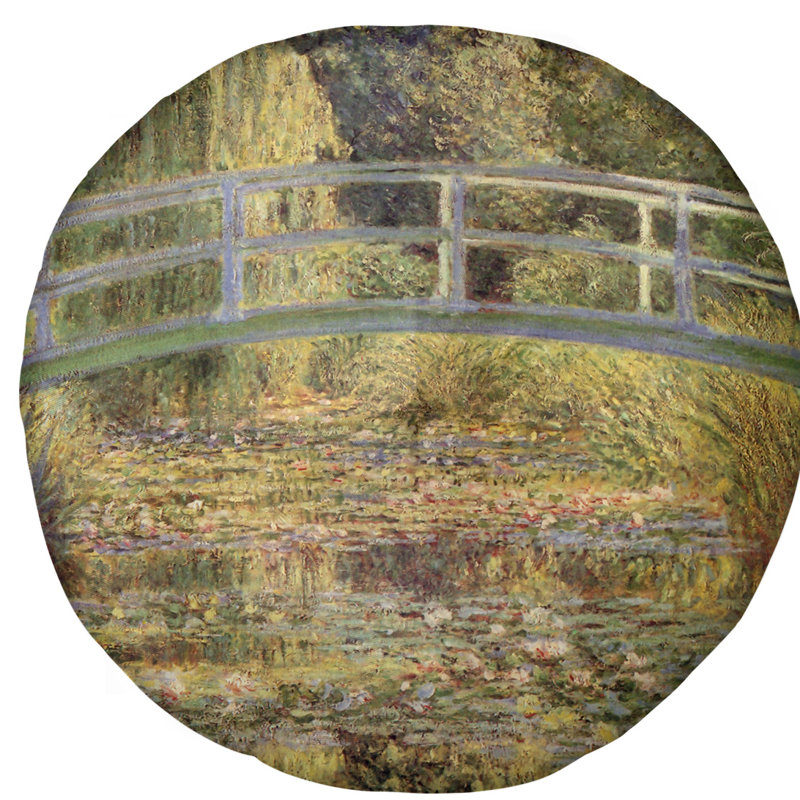 Claude Monet Solid Colour Reversible Throw Pillow, 31.5" x 63"