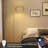 Anousone 7.09'' LED Arched，Arc Floor Lamp with 3 Color Temperatures, LED Gold Floor Lamp with Remote & Stepless Dimmable Bulb, Boho Standing Lamp with Rattan & Fabric Shades, Farmhouse Tall Lamp for Living Room Bedroom-1662254453