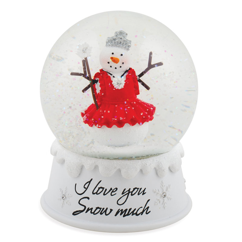 Boule à neige Snow Girl Princess I Love You