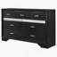 Commode 9 tiroirs noire-1921339072