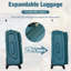 Ensemble de valise extensible Softside L bag 3 pièces avec sac de voyage