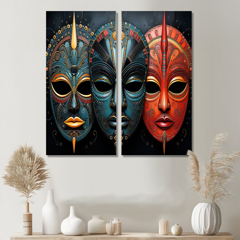 Tiaona - art mural global, H 32 po x l 32 po, Toile tendue, Ne s’applique pas