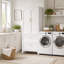 Armoire de rangement en acier 71 po avec 2 tiroirs et barre à vêtements, blanc éclatant-94311843-94311841