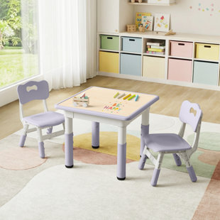 Amayrany Kids 3 Piece Play Or Activity Table and Chair Set