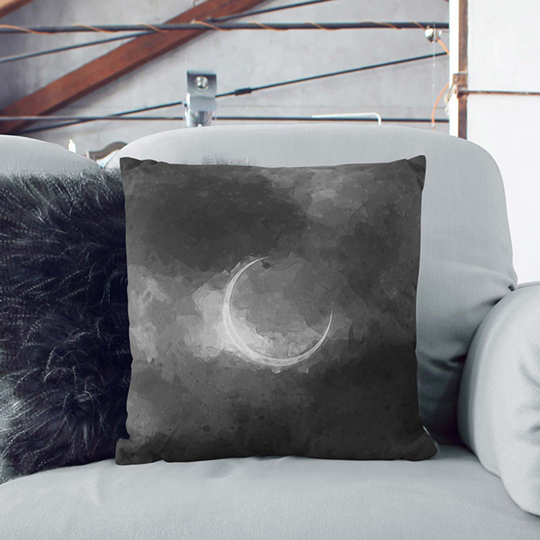 Eclipse of the Moon in Abstract Cushion with Filling