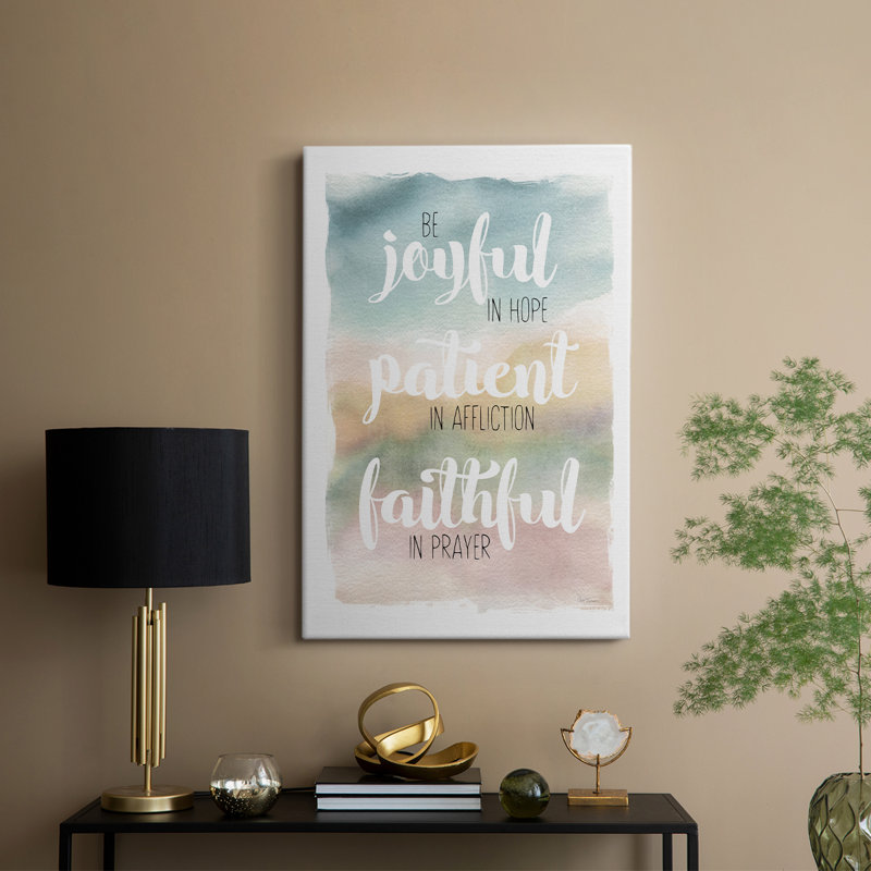 Soyez joyeux - Cavas enveloppés de galerie, H 27 po x l 18 po